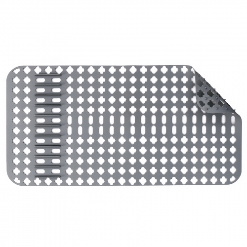 Kitchen Sink Mat, Sink Protectors for Kitchen Sink, DIY Silicone Sink Mat 25”x13” Non-Slip Folding Sink Grates for Bottom of Farmhouse Stainless Steel