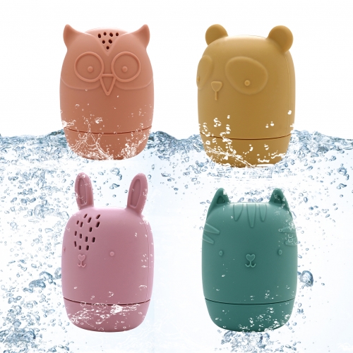 Eco - Safe 4 Bath Animals Toy Set: Ideal Gift for Toddlers!